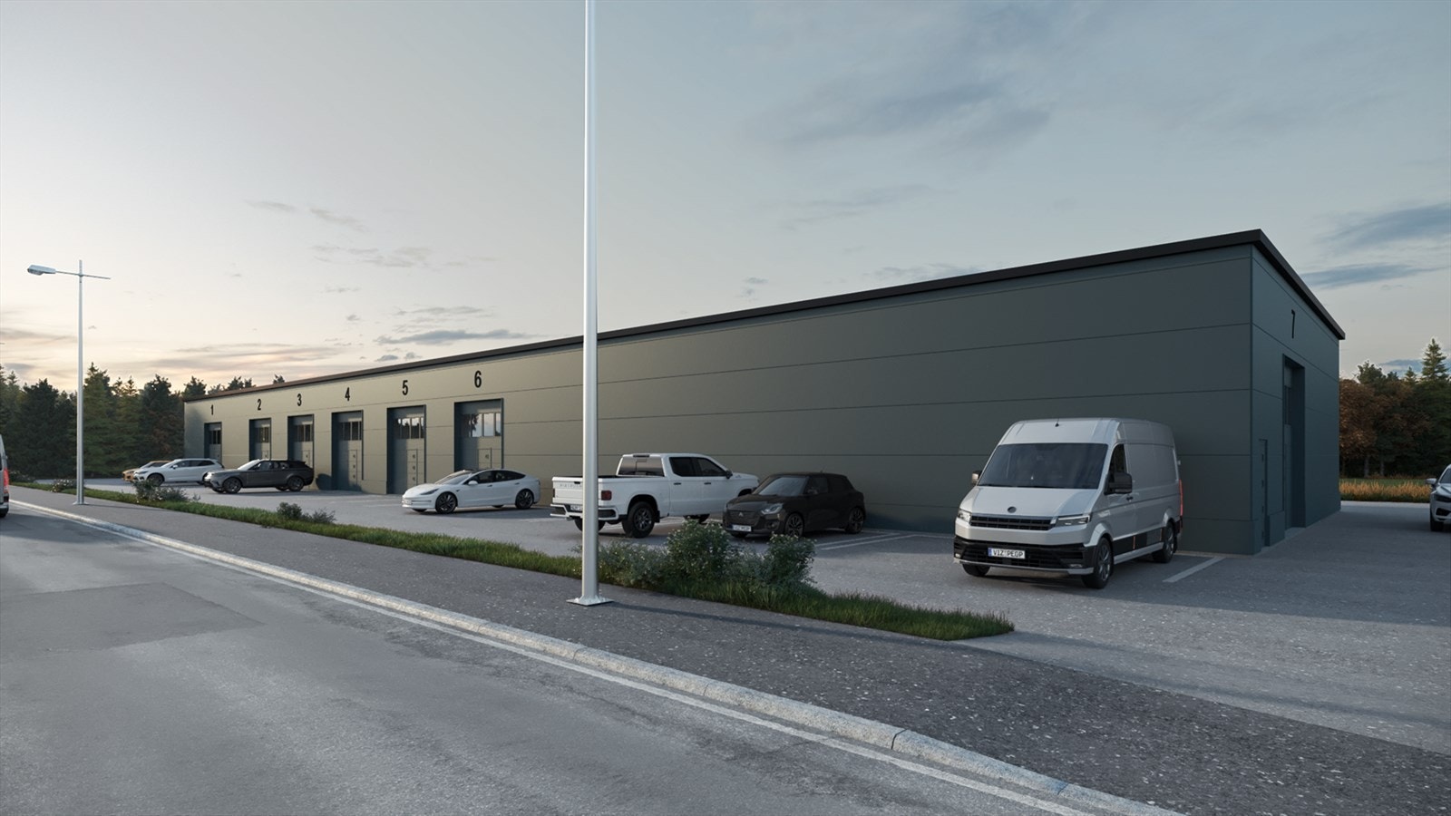 Lagerseksjonene ligger sentralt på Mjåvann Industriområde Galleribilde