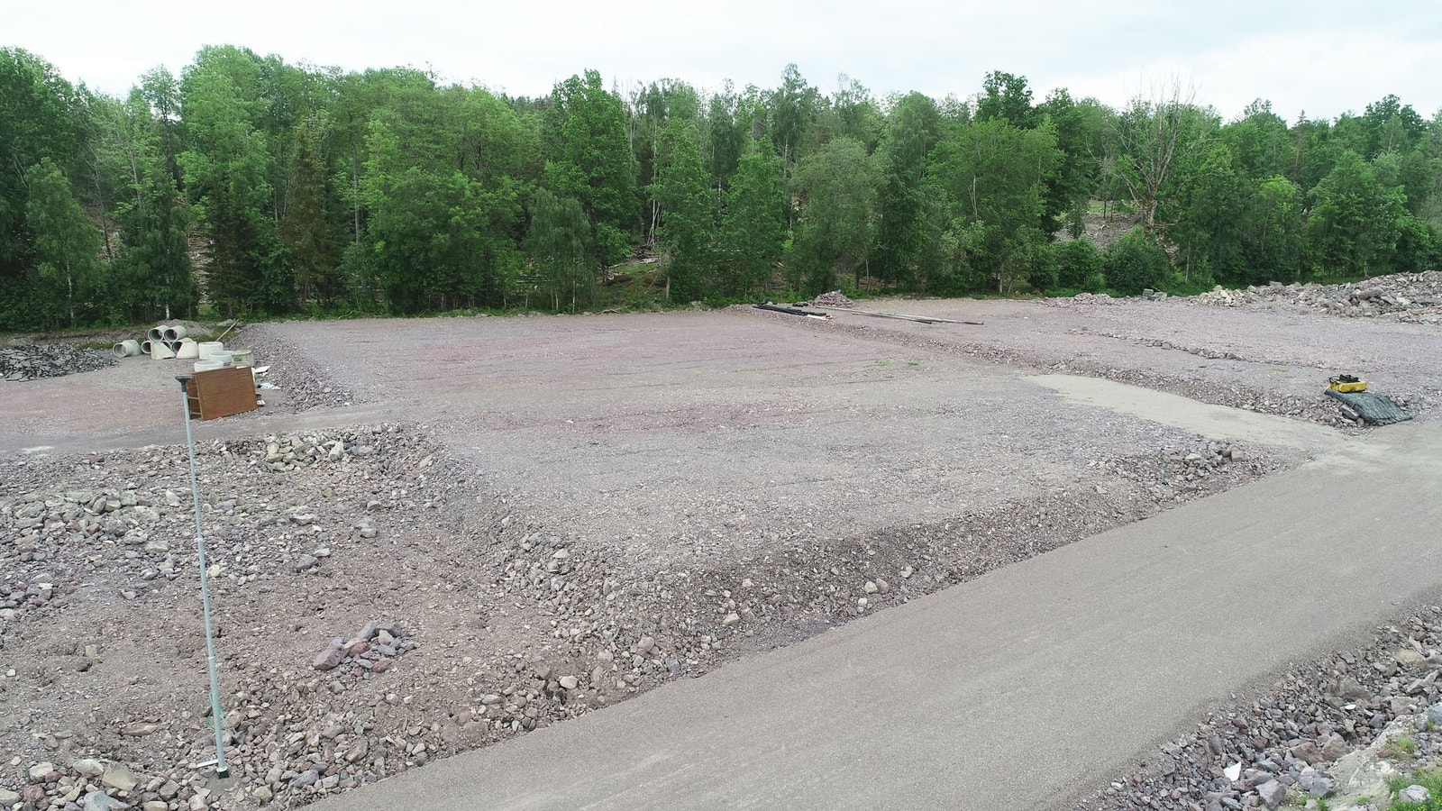 Tomt 6 er 2.600 kvm, og ferdig planert og klart for bygging. Galleribilde