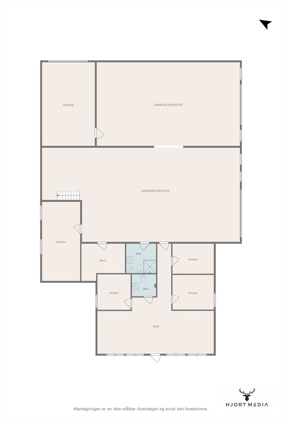 Plantegning Galleribilde