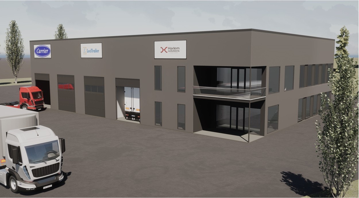 Ferdig prosjektert servicehall for transportbedrift Galleribilde