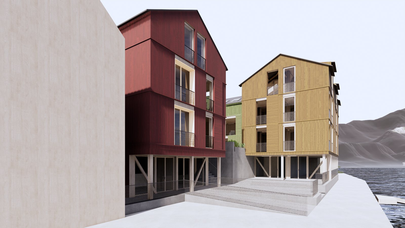 Næringslokale på kaikanten Galleribilde