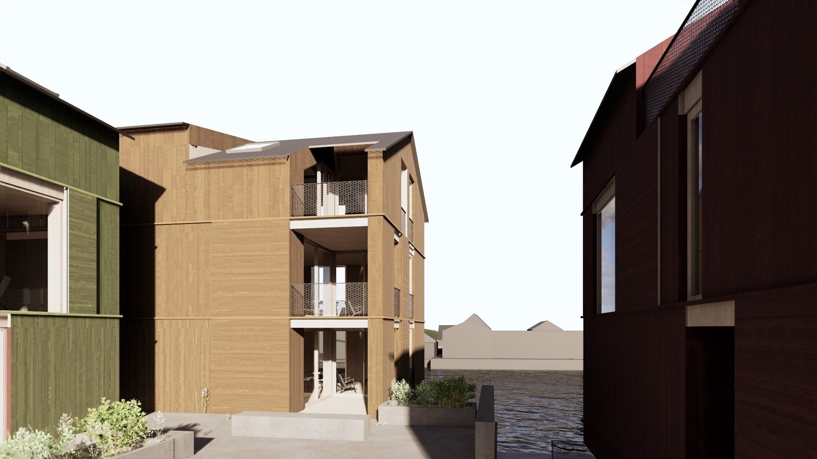 Et gjennomarbeidet LundHagem prosjekt med inntrukne balkonger Galleribilde