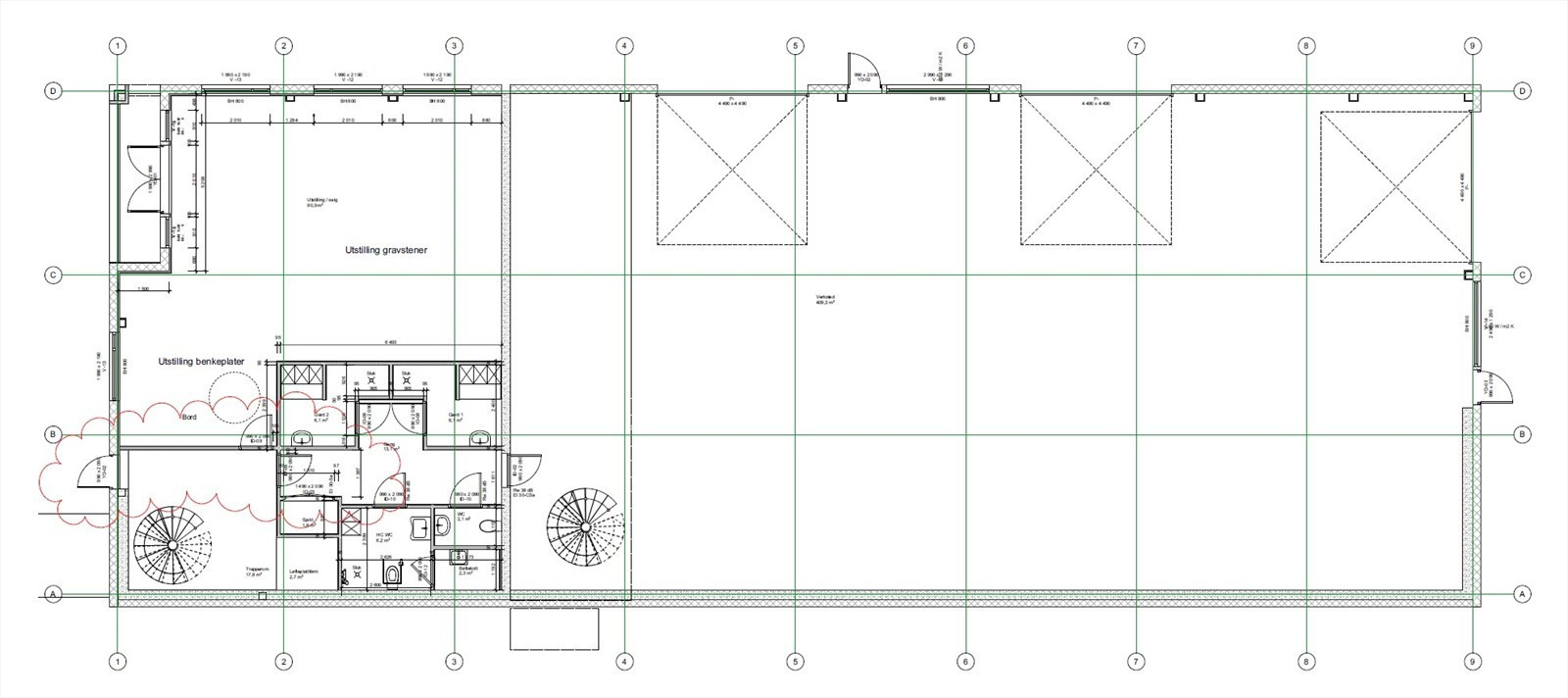 Plantegning 1. etg.