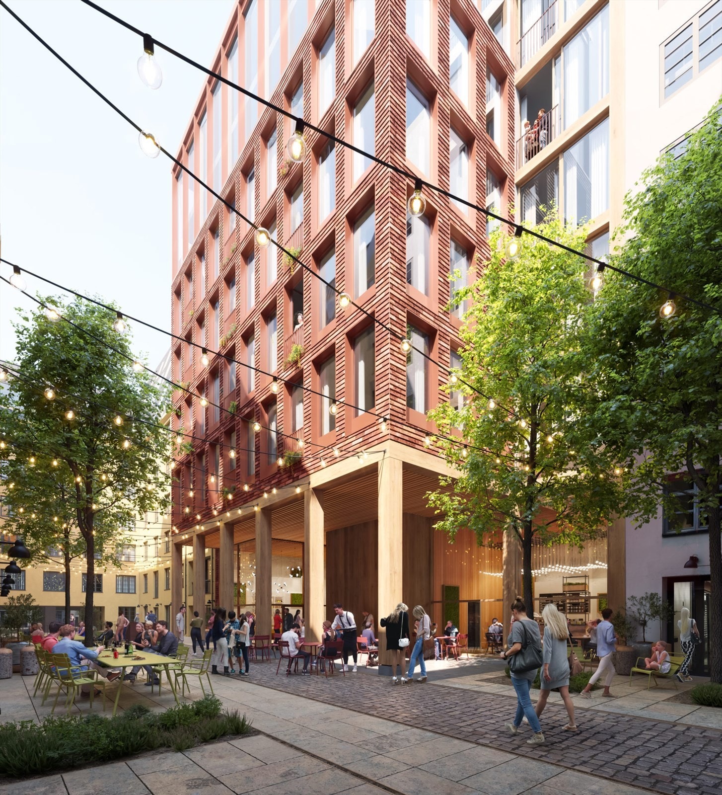 Velkommen til Dronningens gate 13 - Her planlegges det ca 37 nye leiligheter og et spennende bygulv med kafe/restaurant. Dette er kun ment som en illustrasjon - endringer vil forekomme. Galleribilde