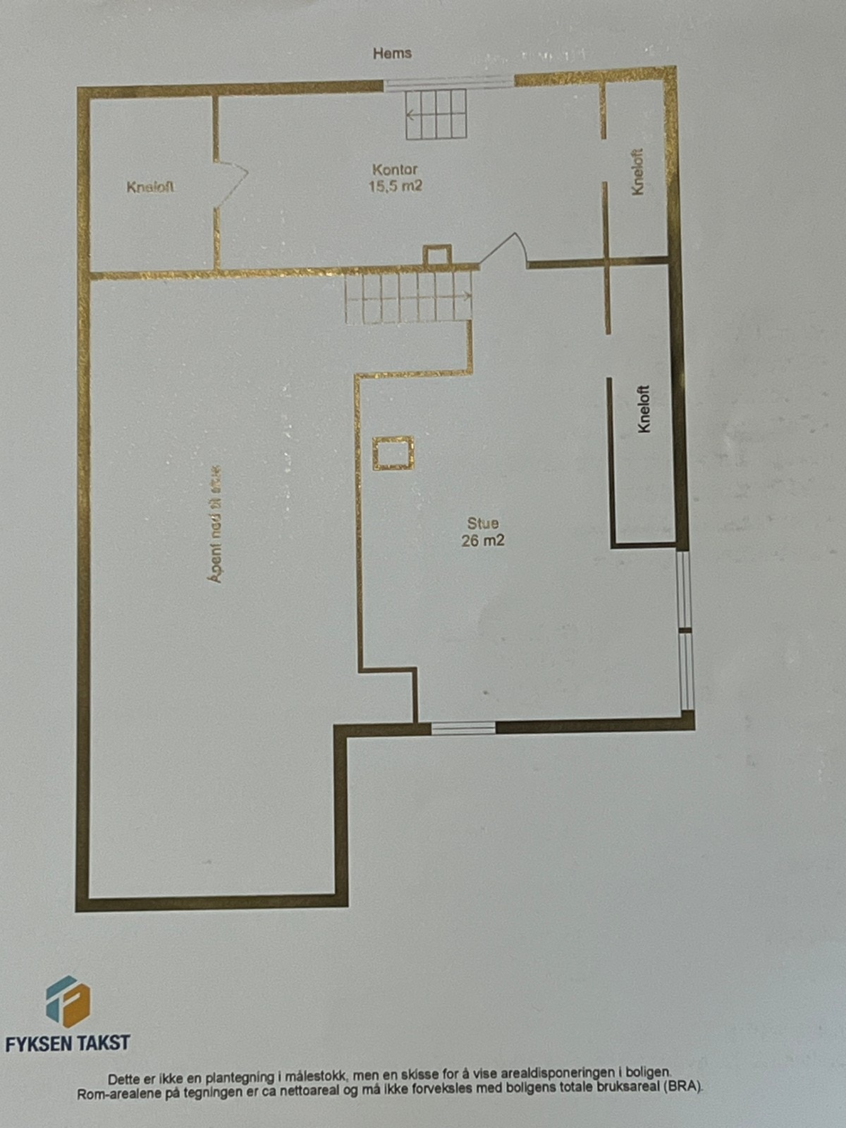 Hems, kontoret er gjort om til soverom Galleribilde