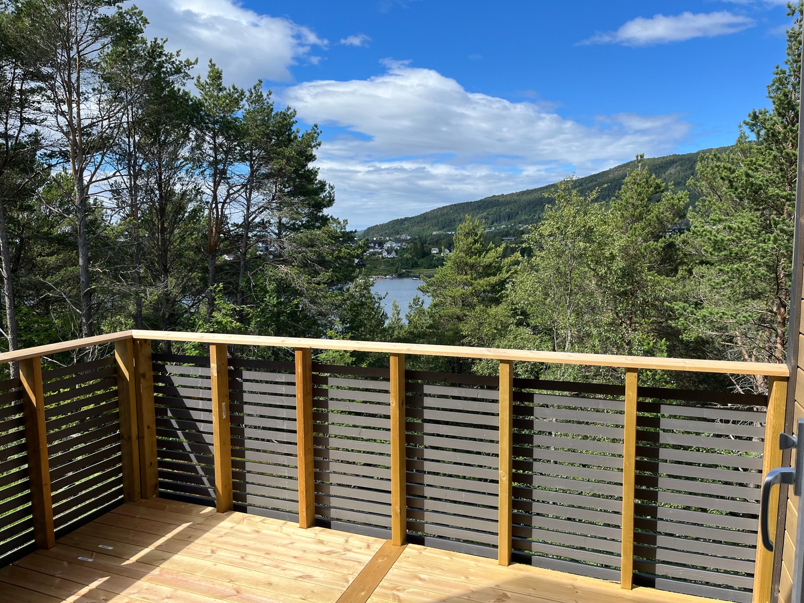 Utsikt fra veranda ned til Olavågen Galleribilde