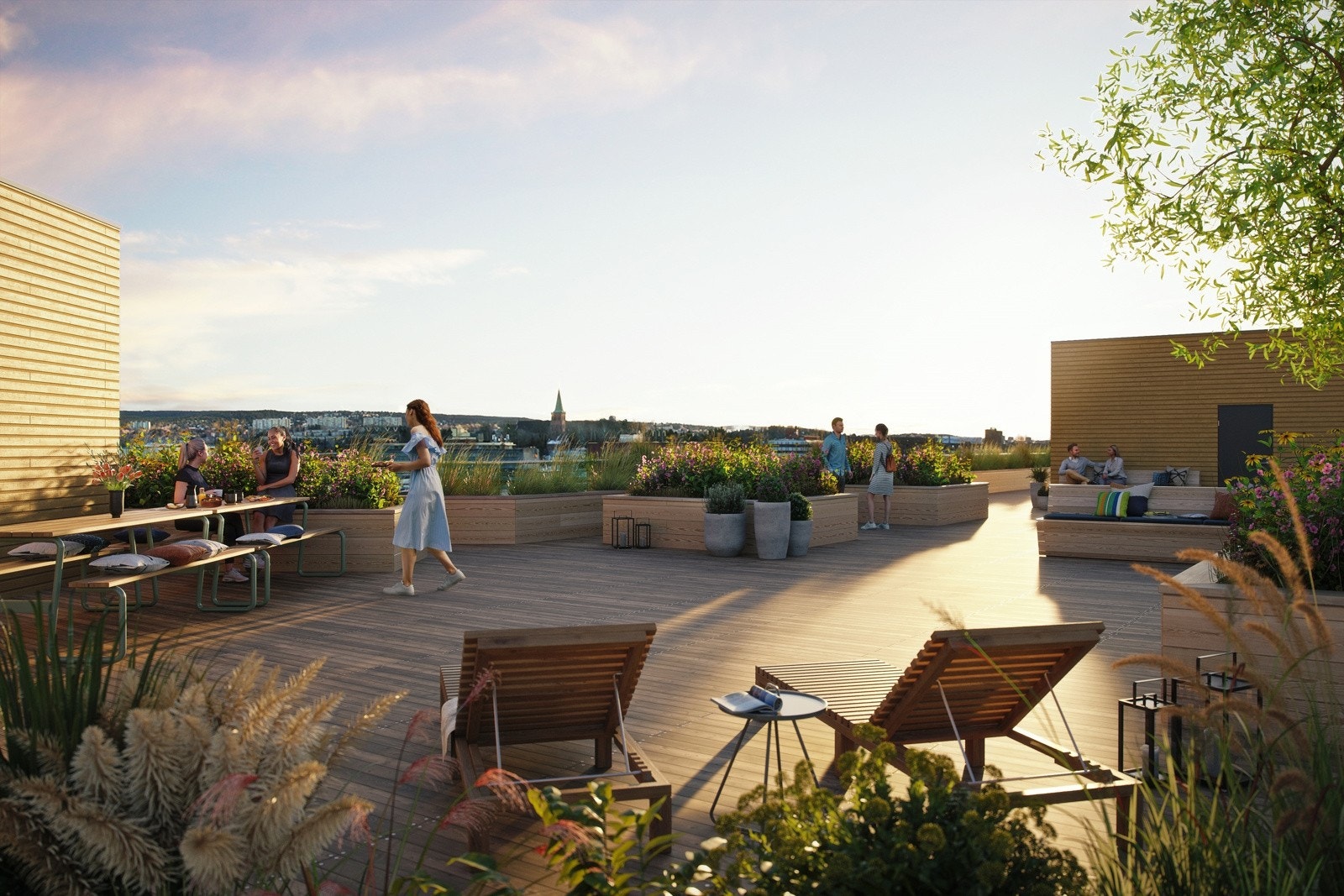 Tilgang til takterrasse fra oppgang A og B. Galleribilde