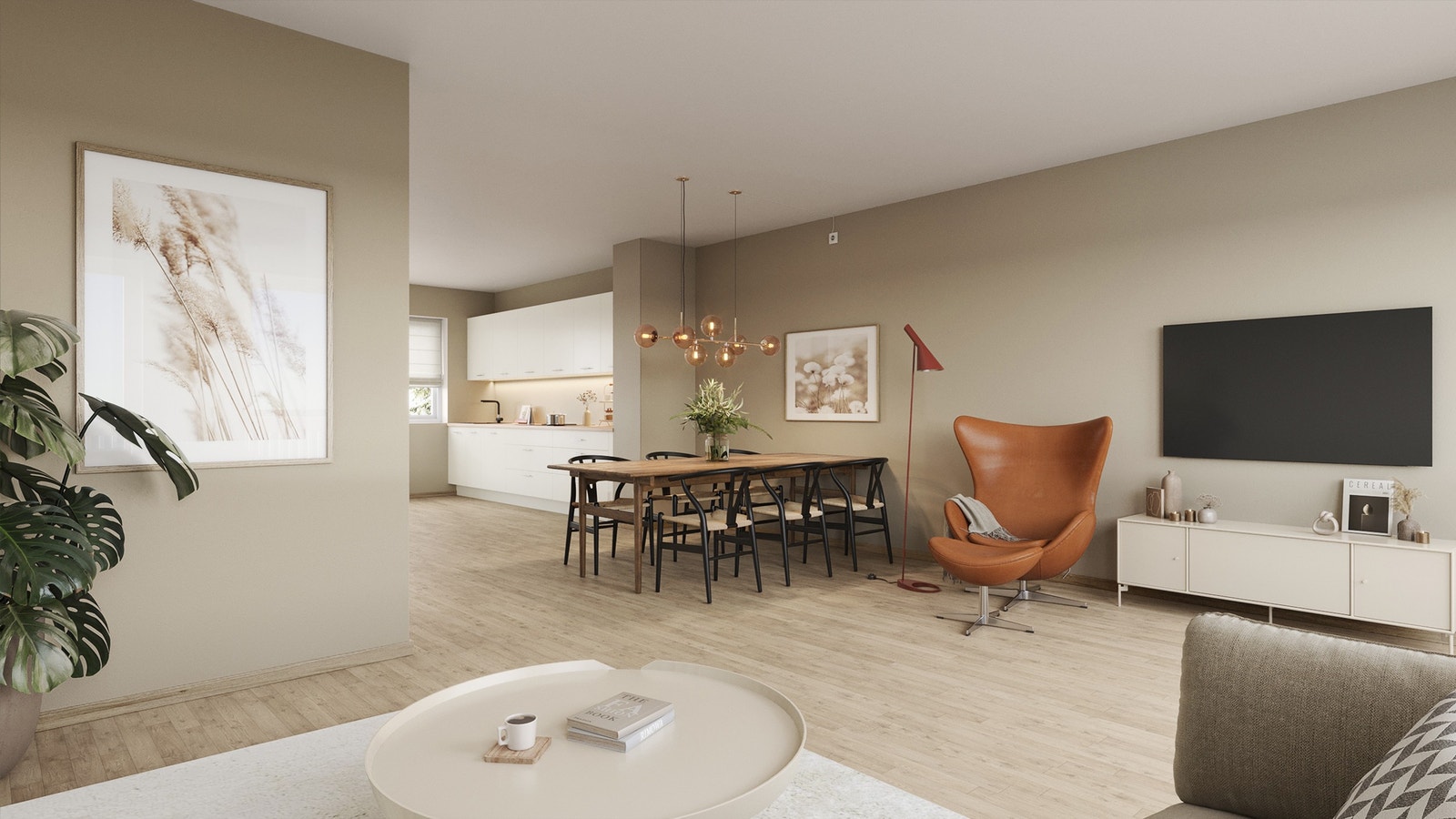 Det er kort vei til nye (2025) jernbanestasjonen på Skoppum, Universitetet på Bakkenteigen, Steinbrygga, Borrestranda og fantastiske turområder. Galleribilde