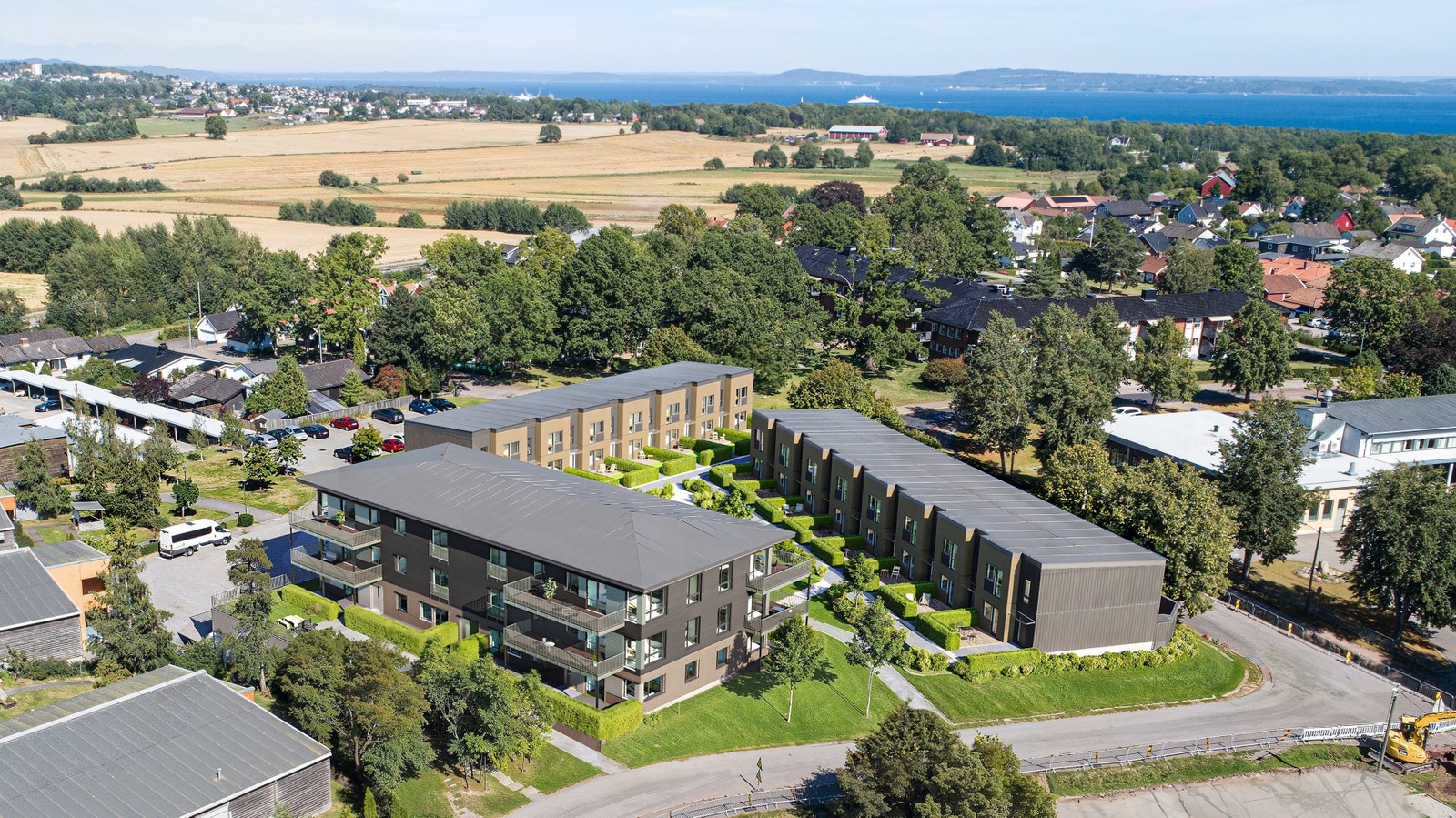 Alle boligene får parkeringsplass i felles garasjekjeller. Leilighetene vil få heis. Galleribilde