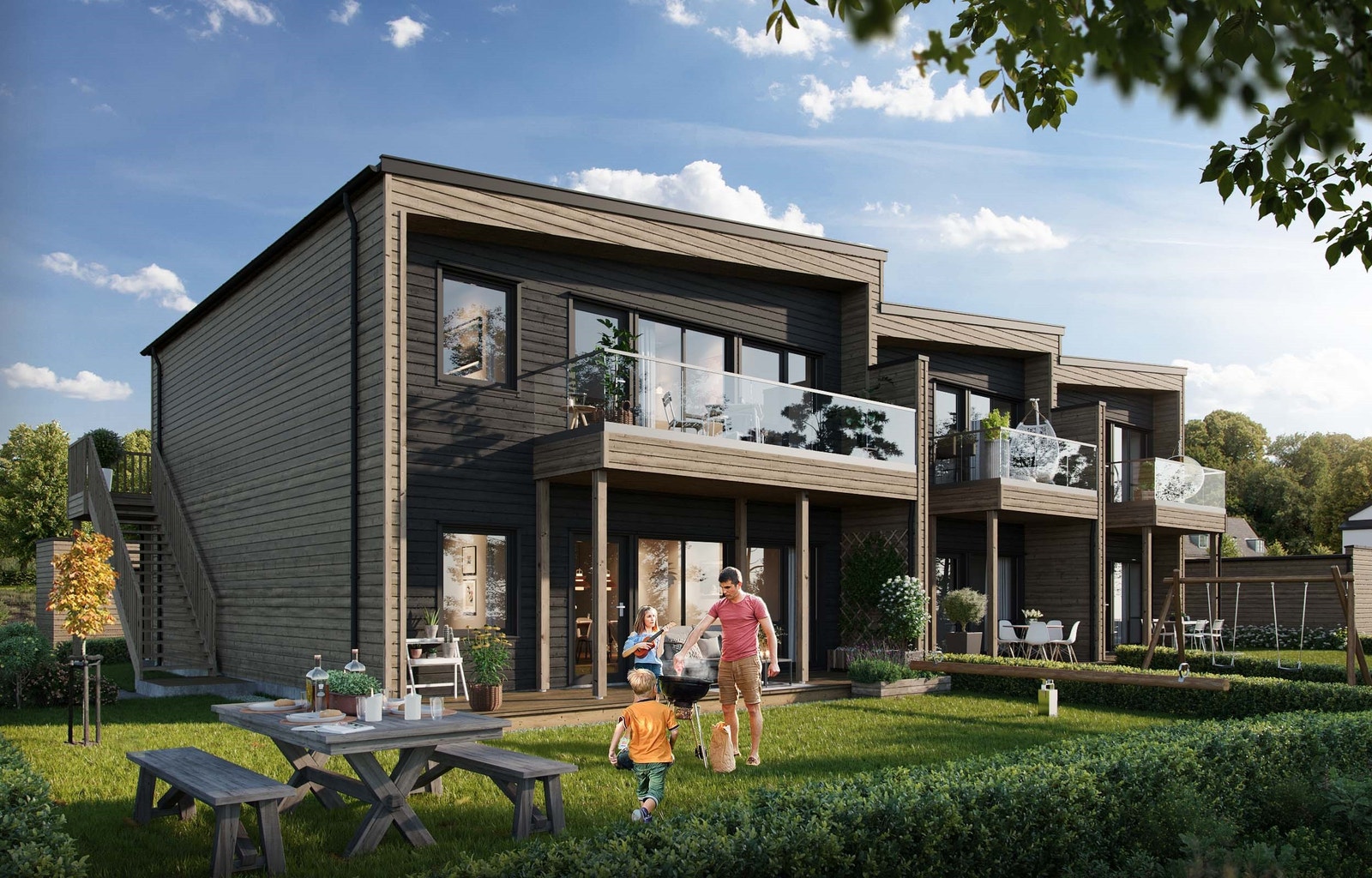 Illustrasjon av fasade Galleribilde