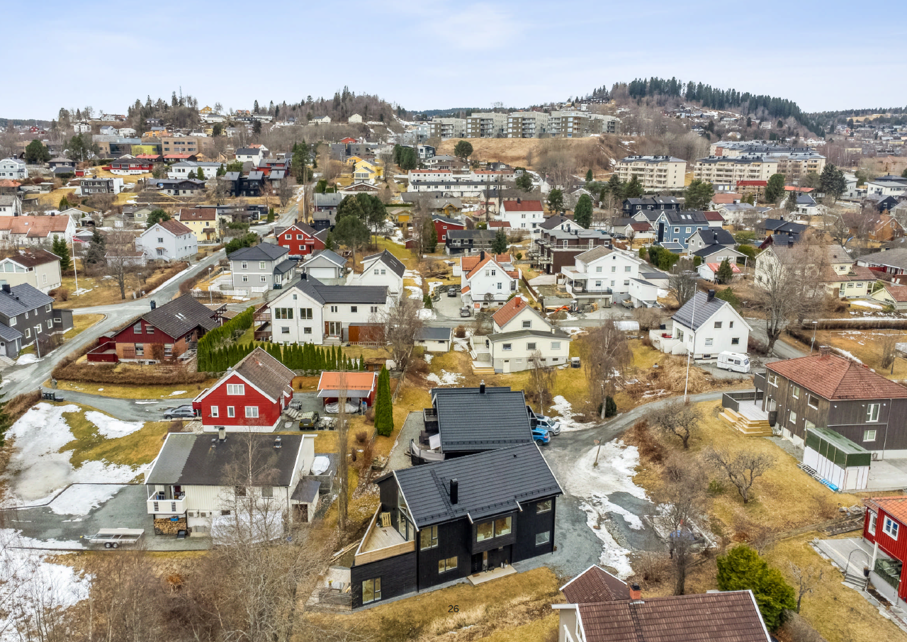 Huset ble bygget i 2022. (Bilde er hentet fra denne boligannonsen: finn.no/345580758) Galleribilde