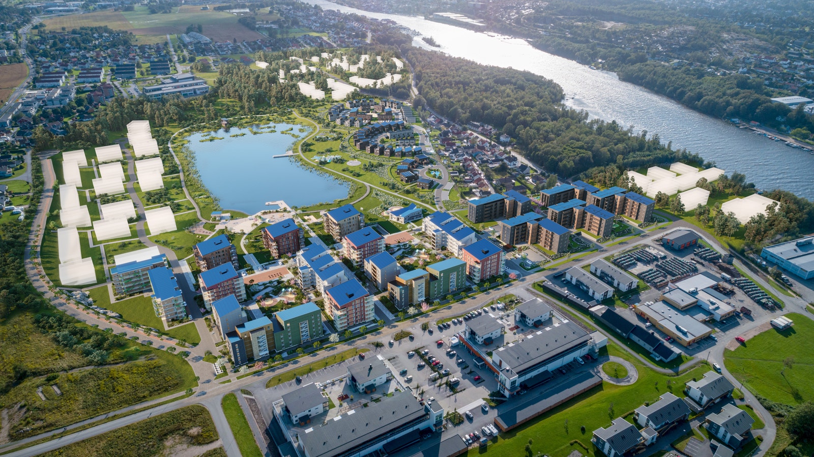 Verksbyen - illustrasjonsfoto Galleribilde