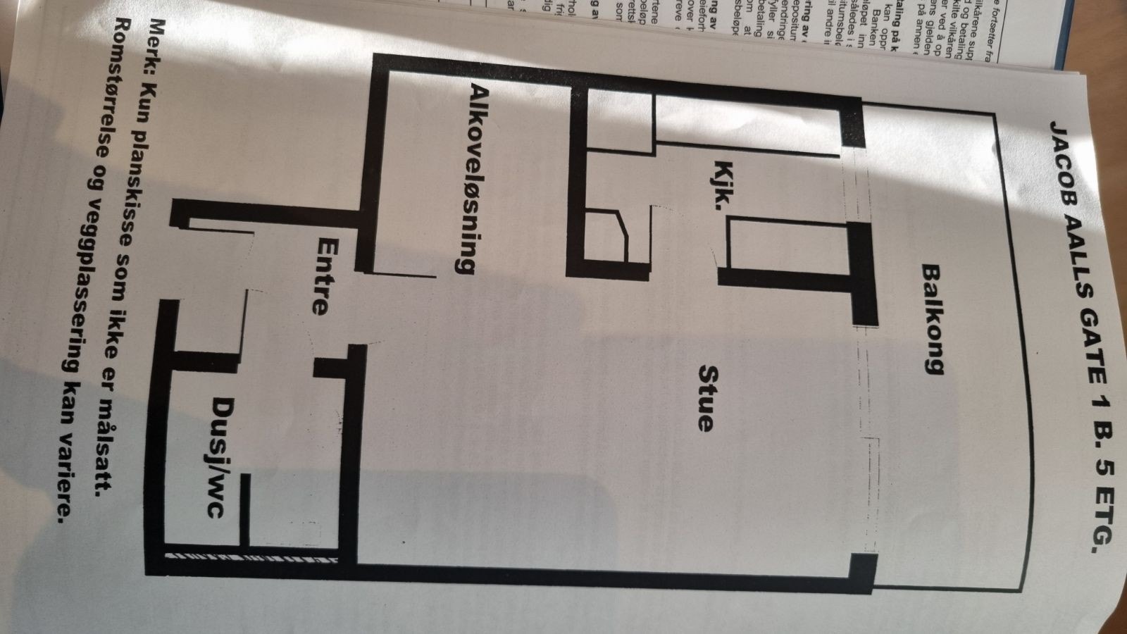 Plantegning Galleribilde