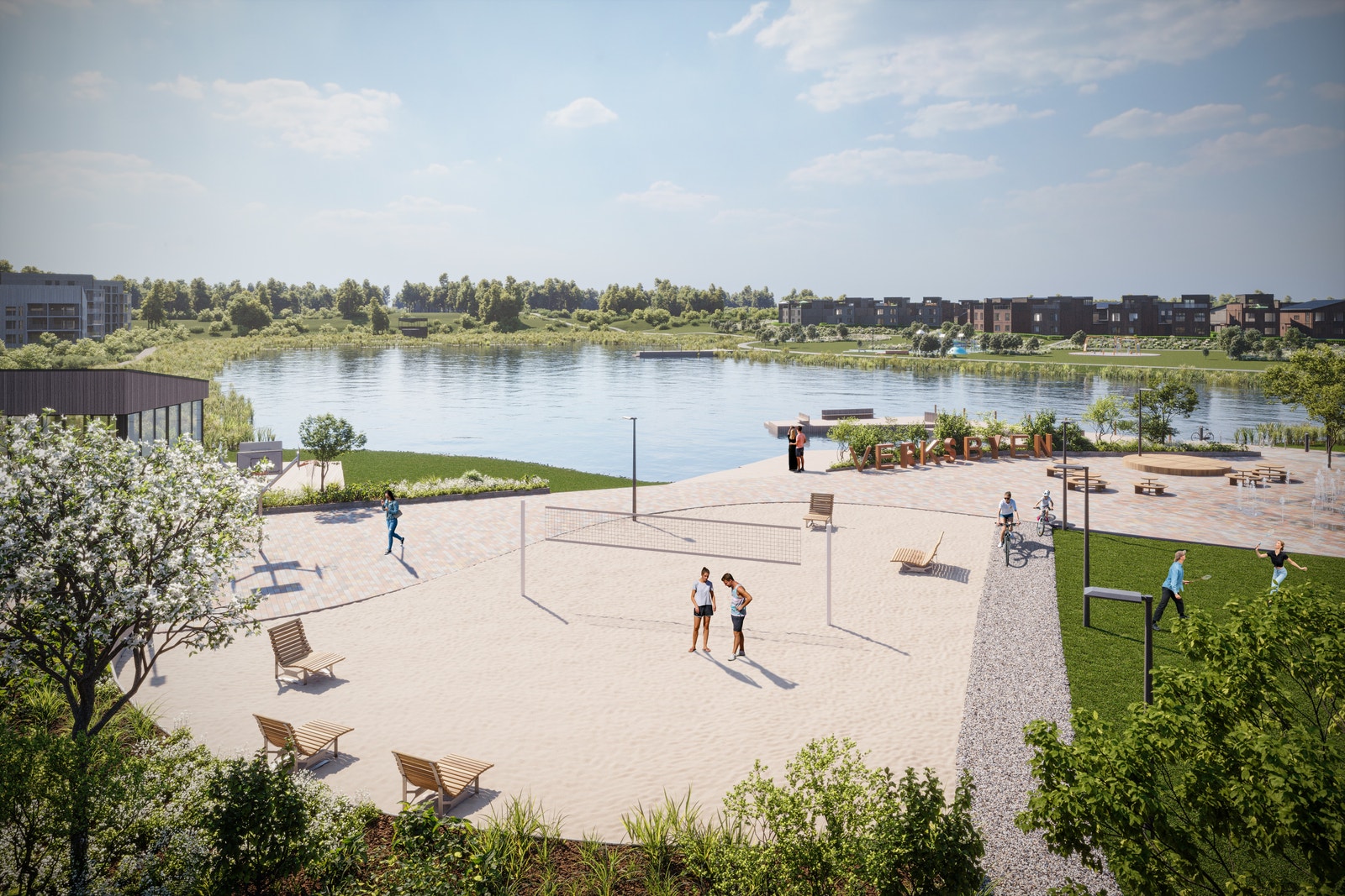 Volleyballbane Galleribilde