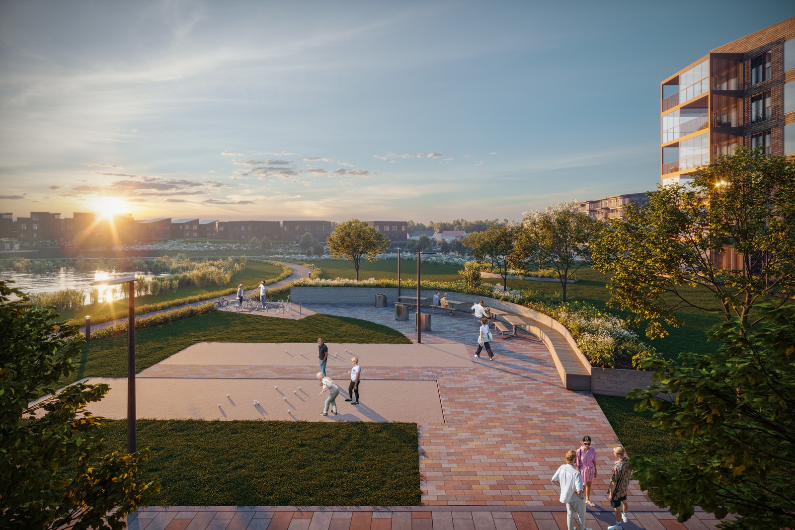 Grill og petanque område Galleribilde