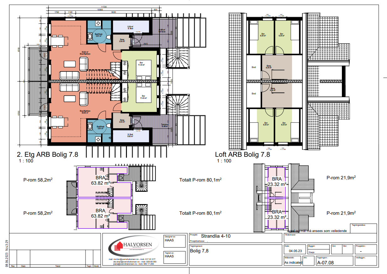 Plantegning bolig 7 og 8 Galleribilde