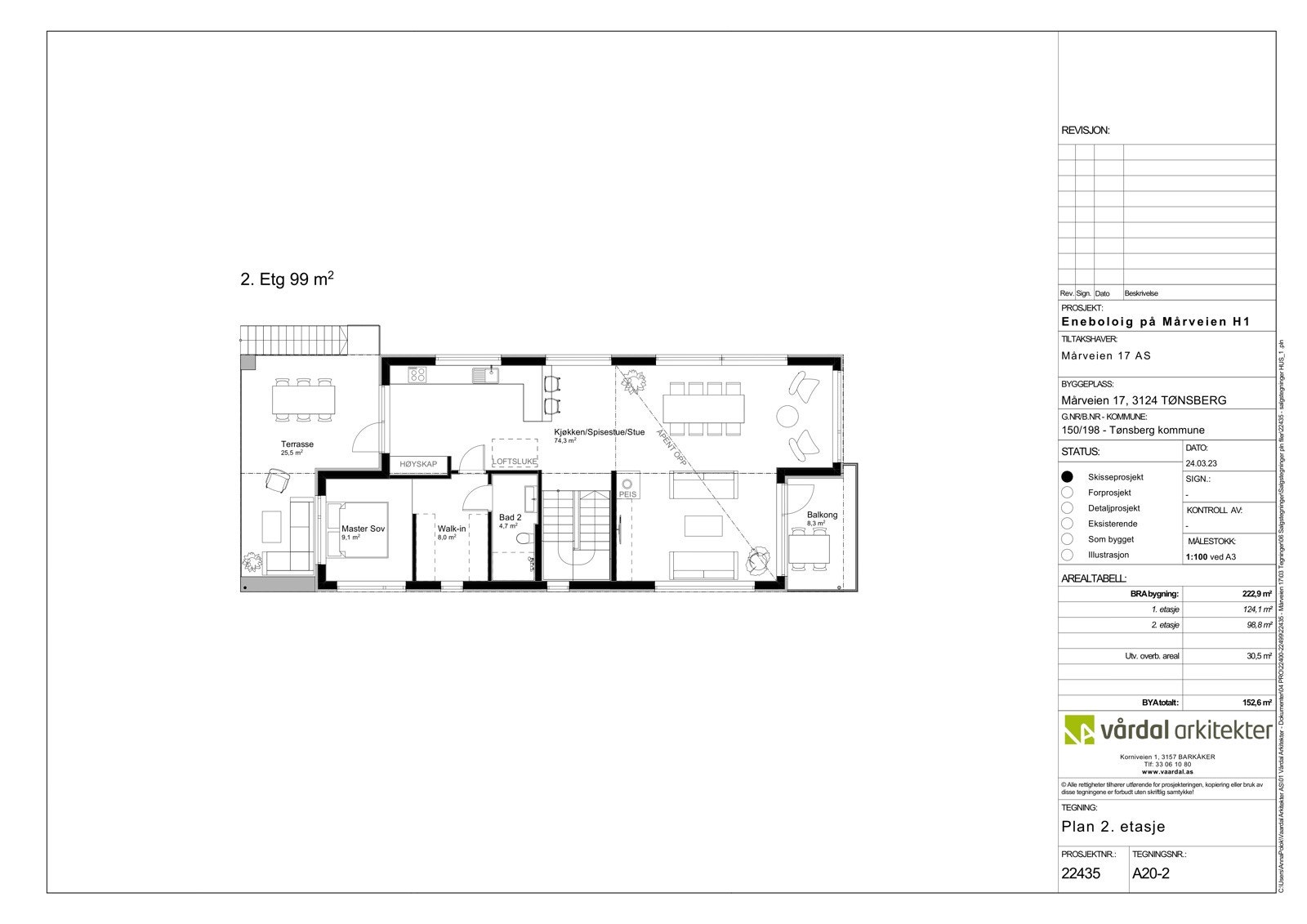 Plantegning 2. etasje Galleribilde
