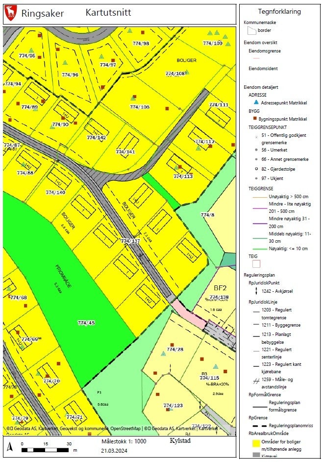 Reguleringskart Galleribilde