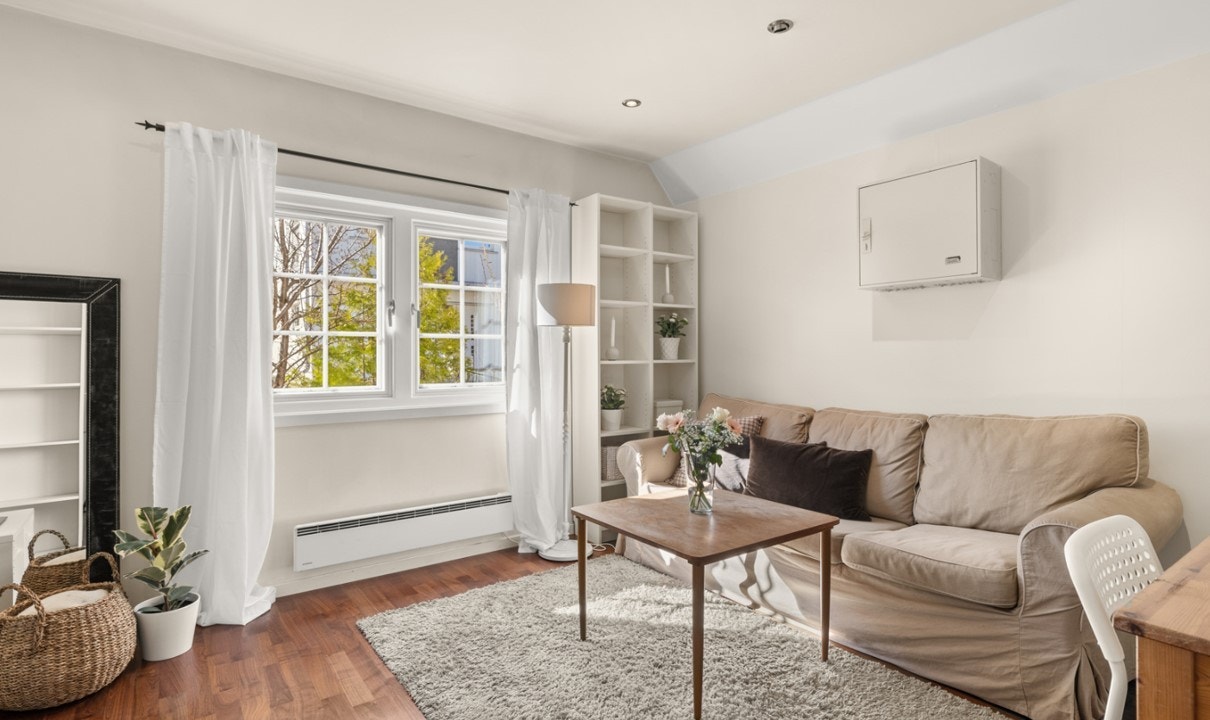 Stue med downlights Galleribilde