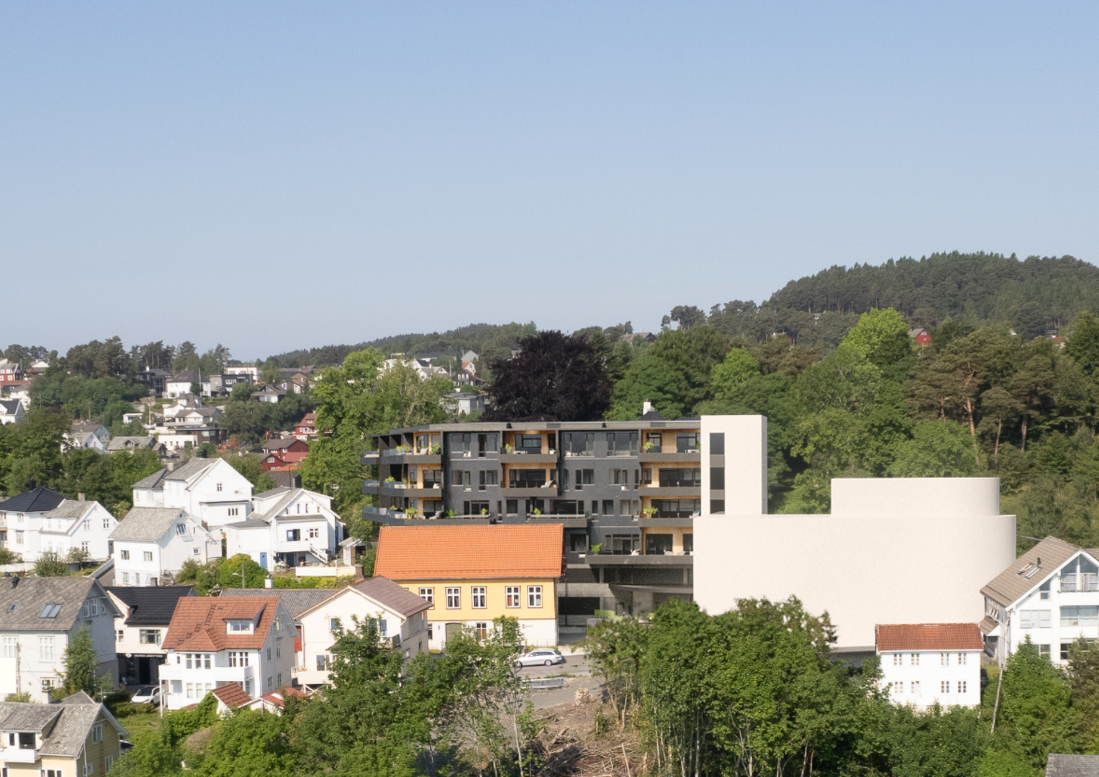 Velkommen til Turnhalltoppen - 25 nye og moderne leilegheiter er klare for eigarane sine. Galleribilde