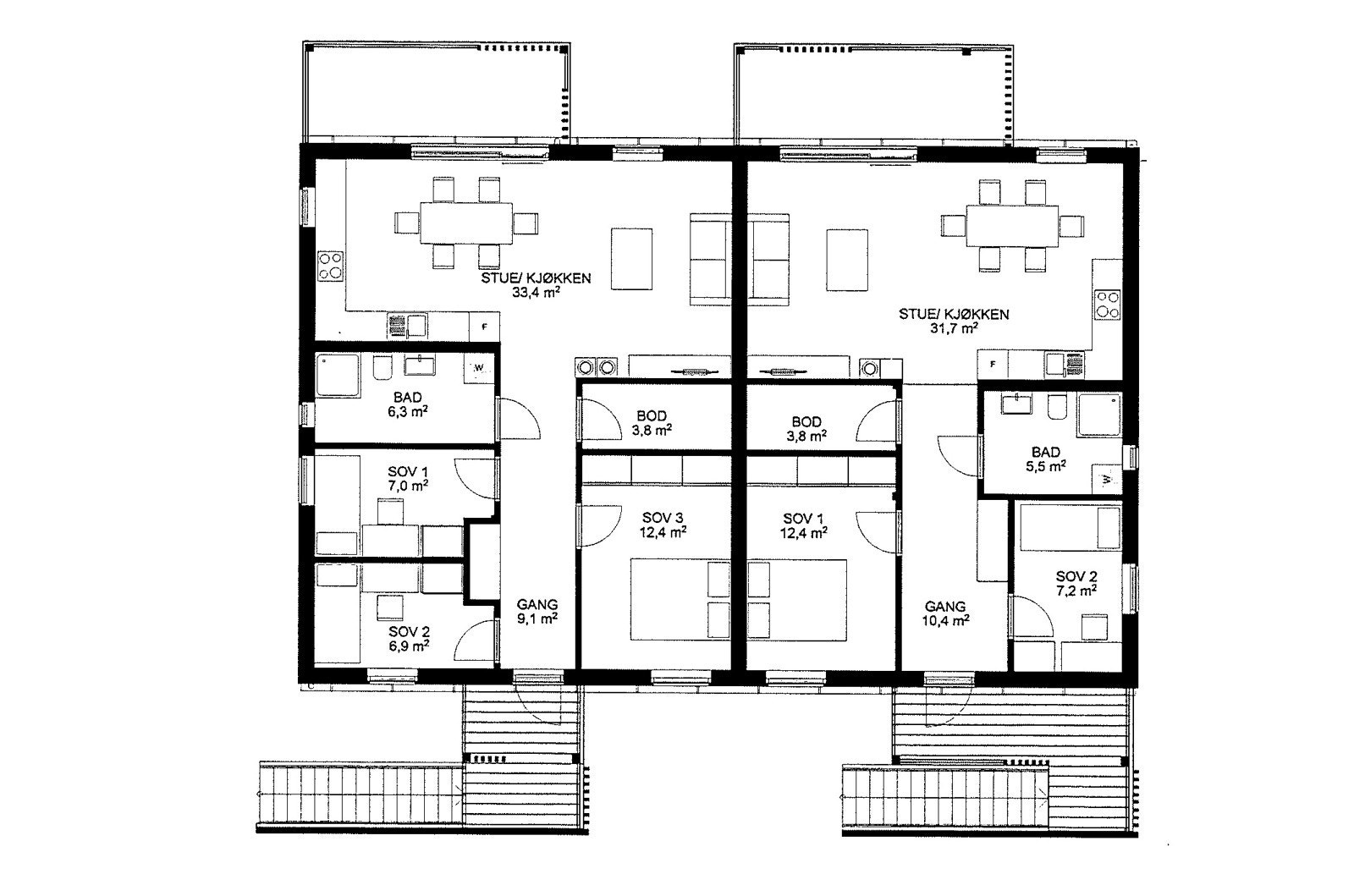 Plantegning 2. etasje Galleribilde