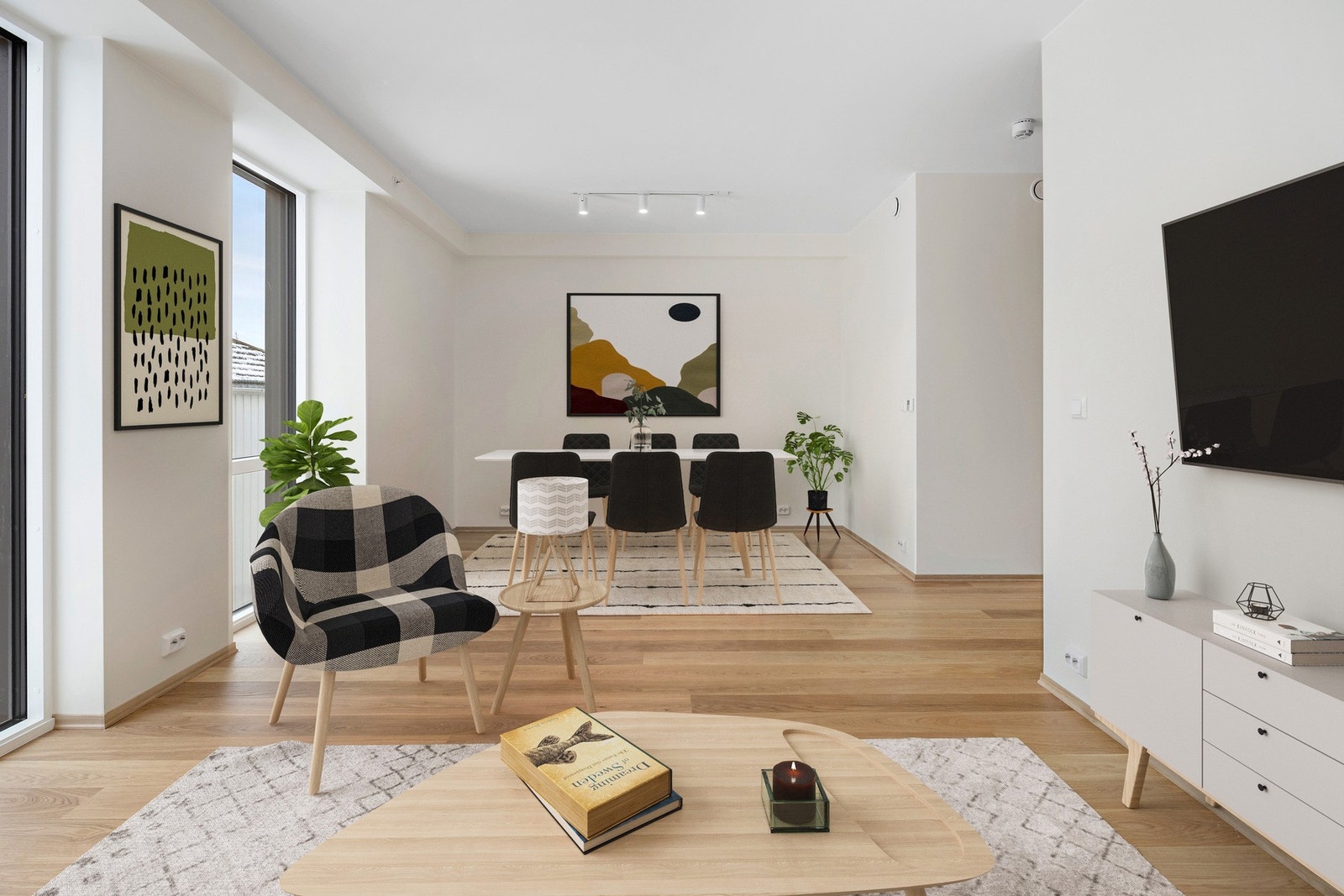 Velkommen til Anna Mogaards gate 7 - En lekker, nybygd 4-roms leilighet over to plan midt i hjertet av Stjørdal. Galleribilde