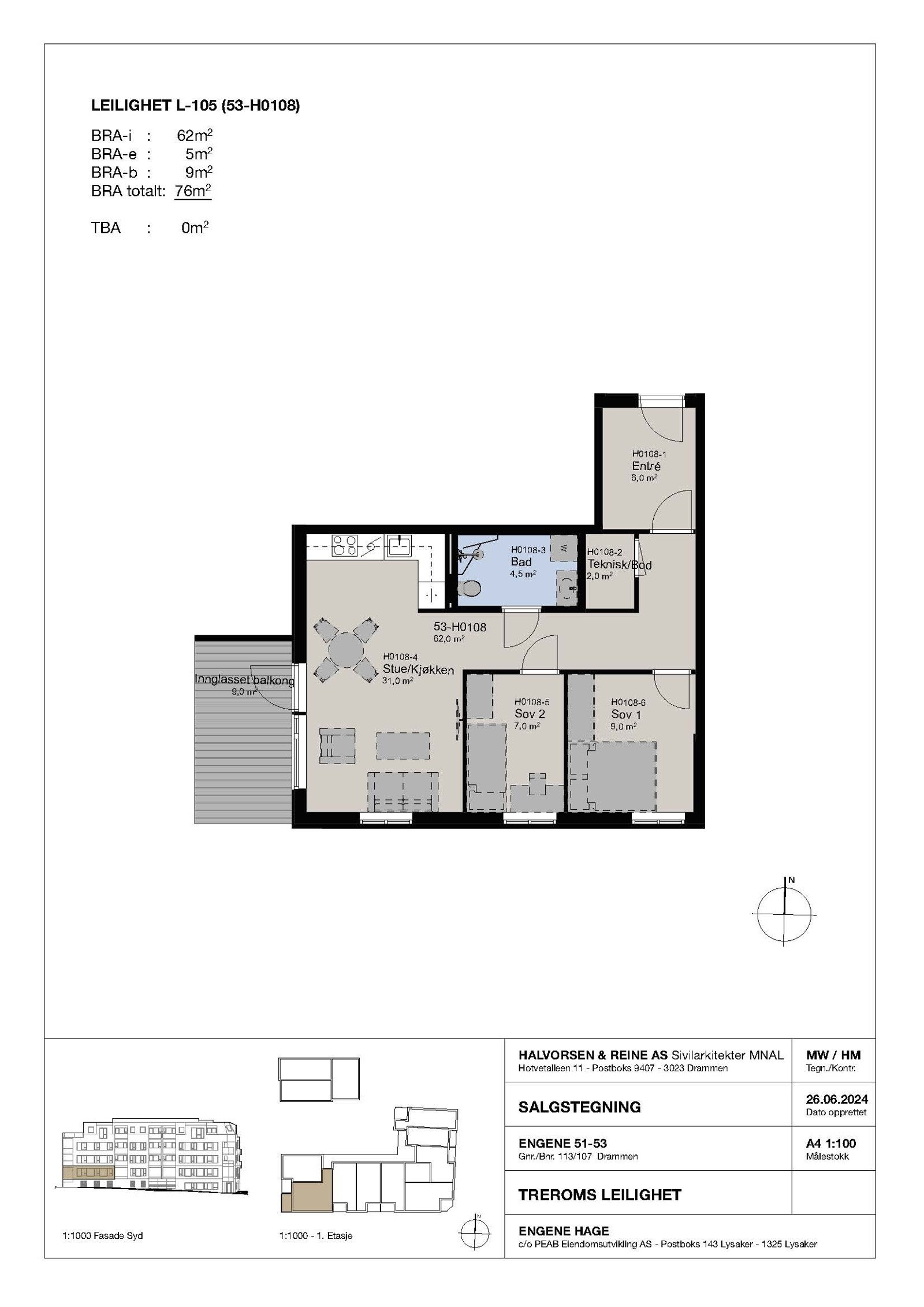 Plantegning. Galleribilde