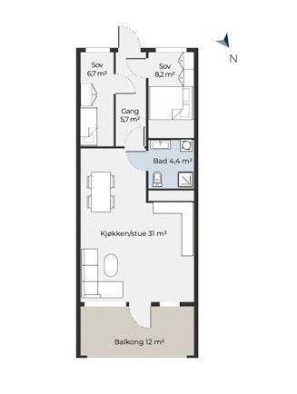 Planskisse. Galleribilde