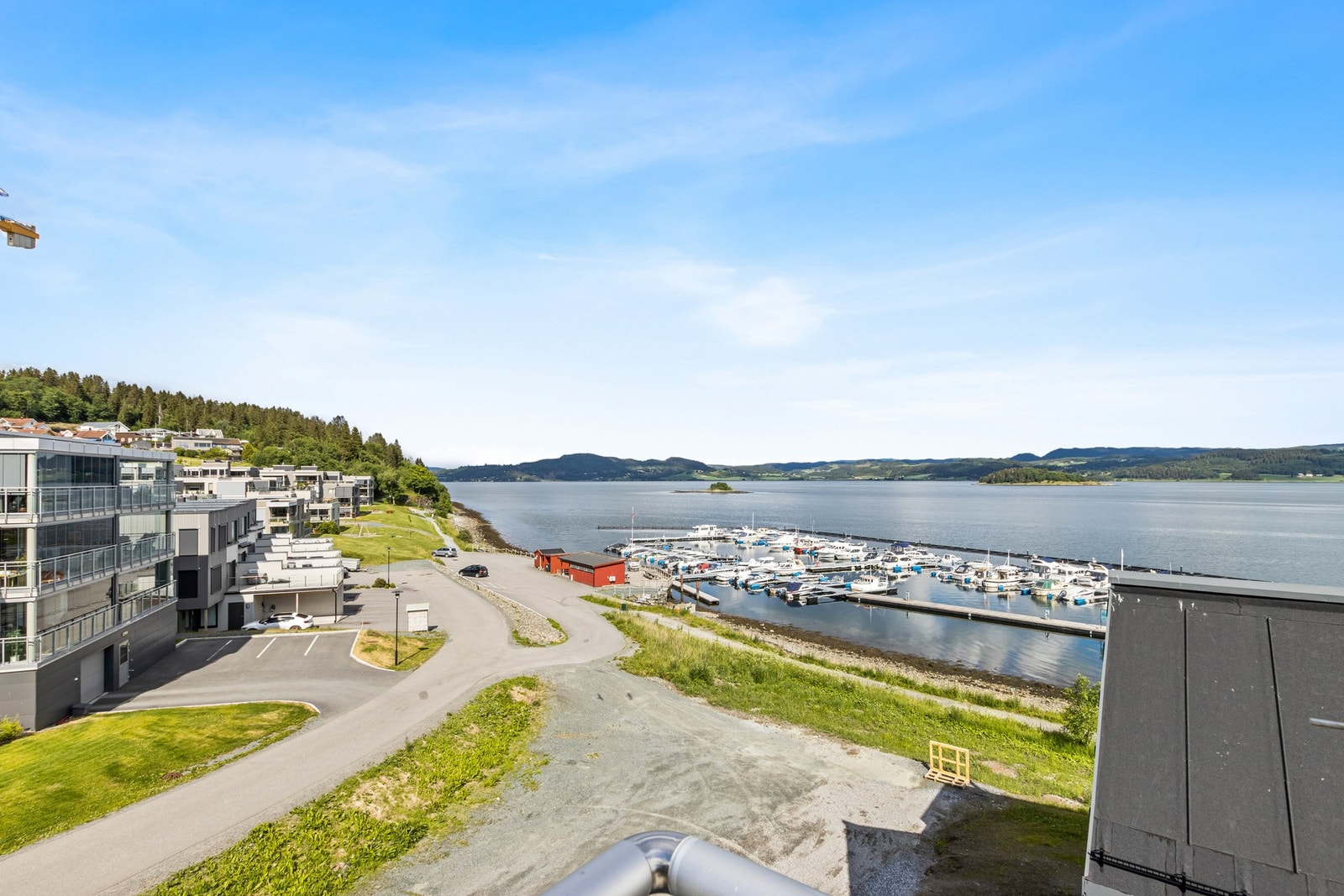 Utsikt fra takterrasse. Galleribilde