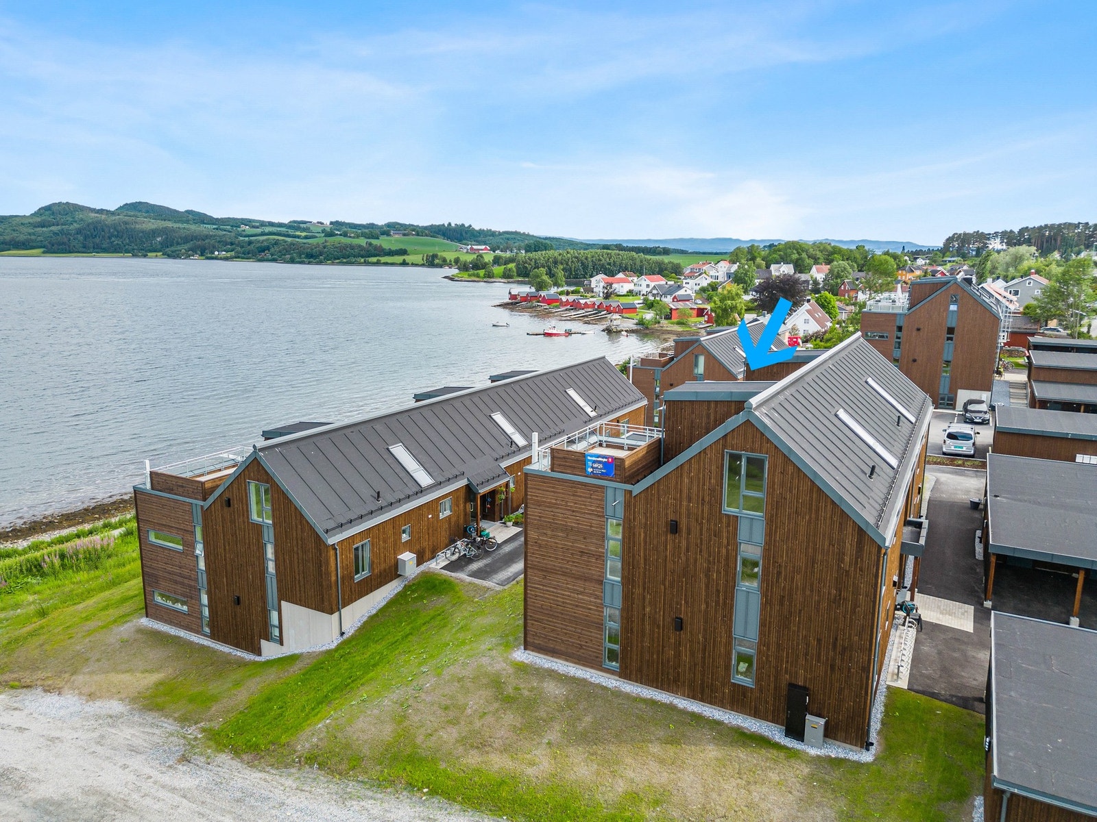 Nydelig sjøutsikt fra takterrassen Galleribilde