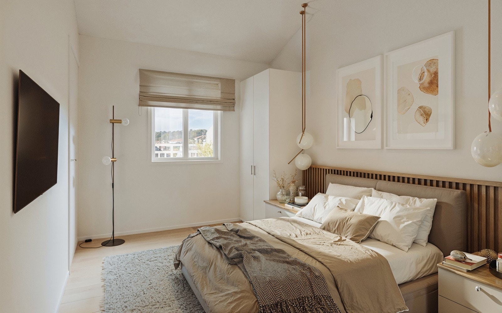 Illustrasjon soverom Galleribilde