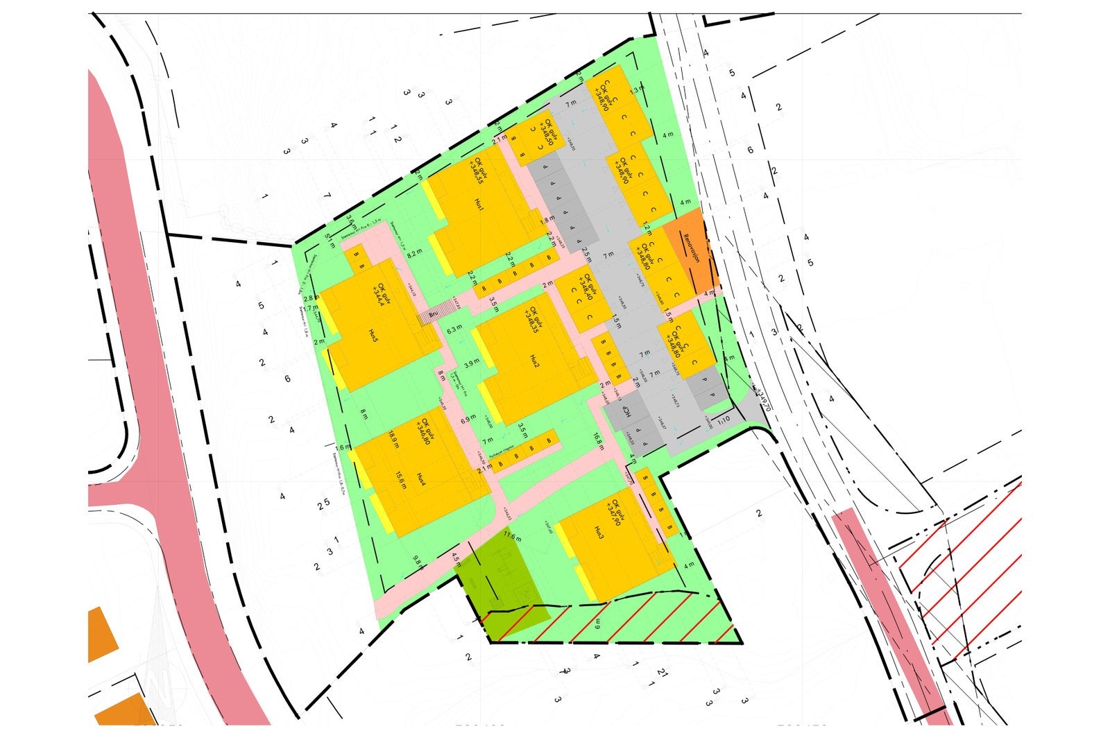 Situasjonsplan for Solbakken Galleribilde