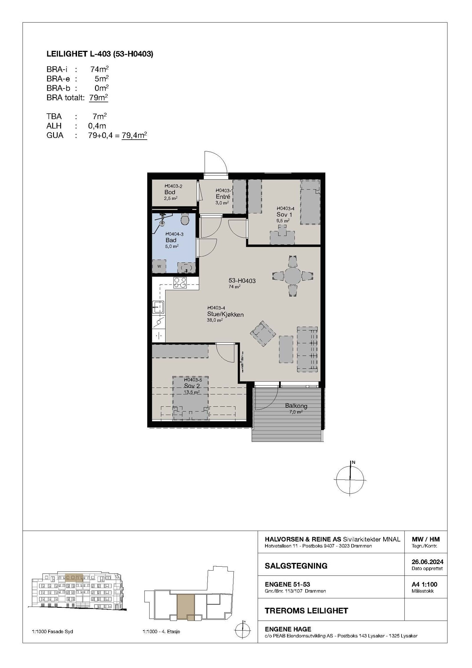 Plantegning. Galleribilde