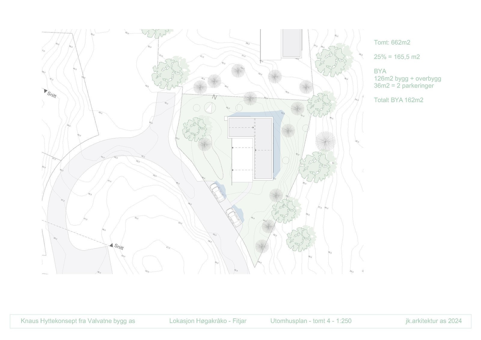 Situasjonskart tomt 4, CA. 660m2. Galleribilde