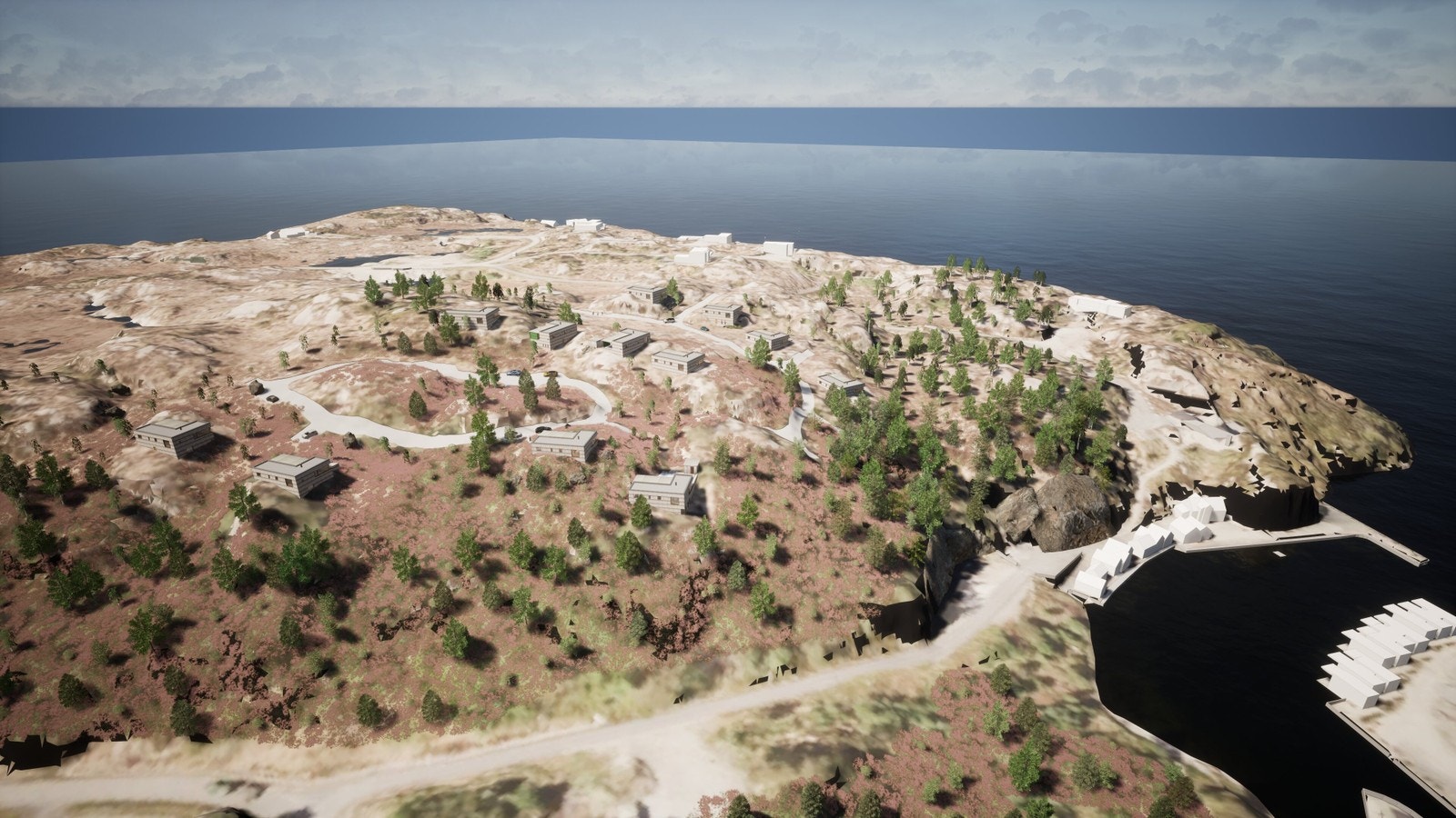 Hyttefeltet sett mot vest.Illustrasjonfoto Galleribilde