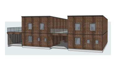 Fasade mot øst Galleribilde