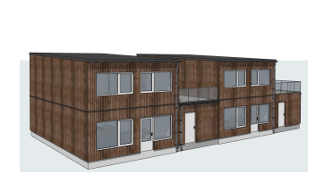 Fasade mot vest Galleribilde