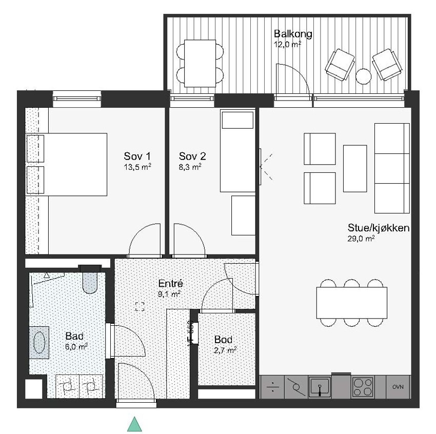 A71-3-407 Leilighet 3-407 Galleribilde