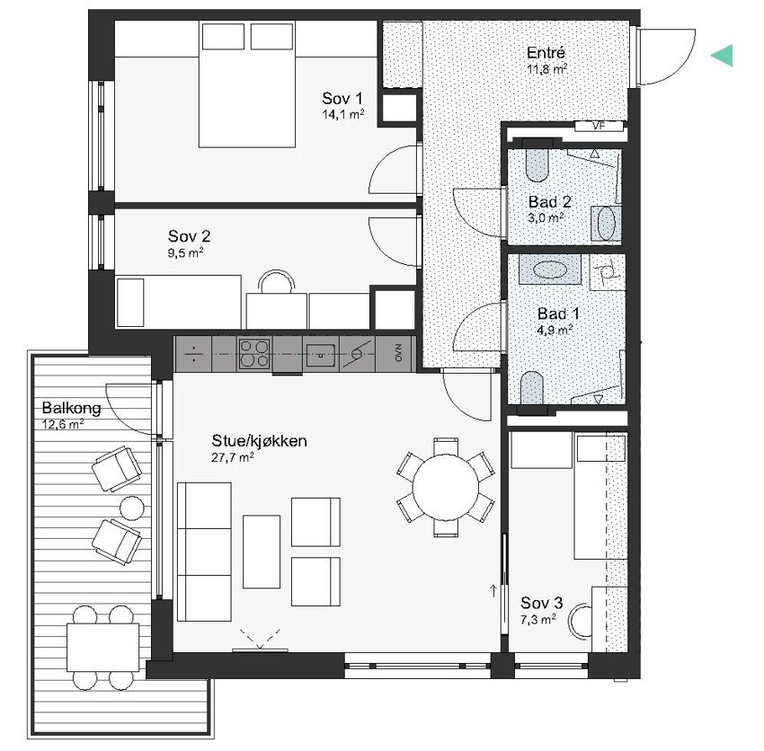 A71-4-503 Leilighet 4-503 Galleribilde