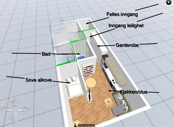 Plantegning Galleribilde