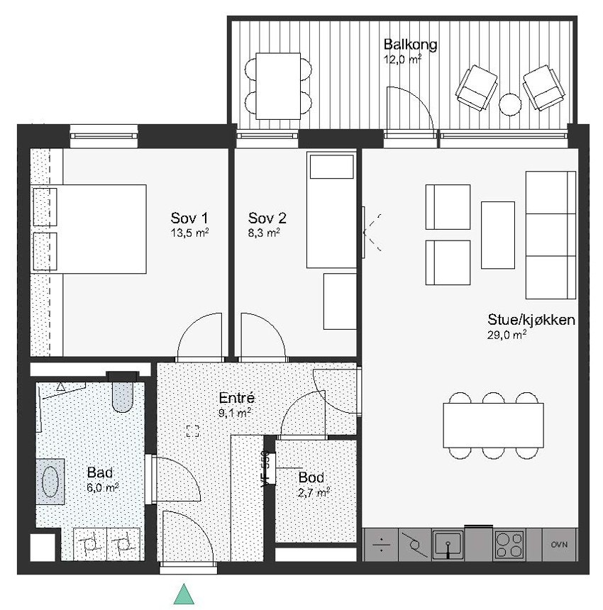 A71-3-507 Leilighet 3-507 Galleribilde