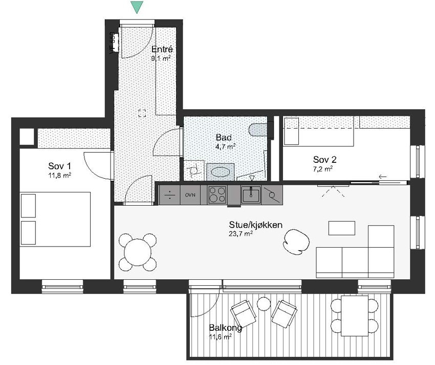 A71-3-901 Leilighet 3-901 Galleribilde