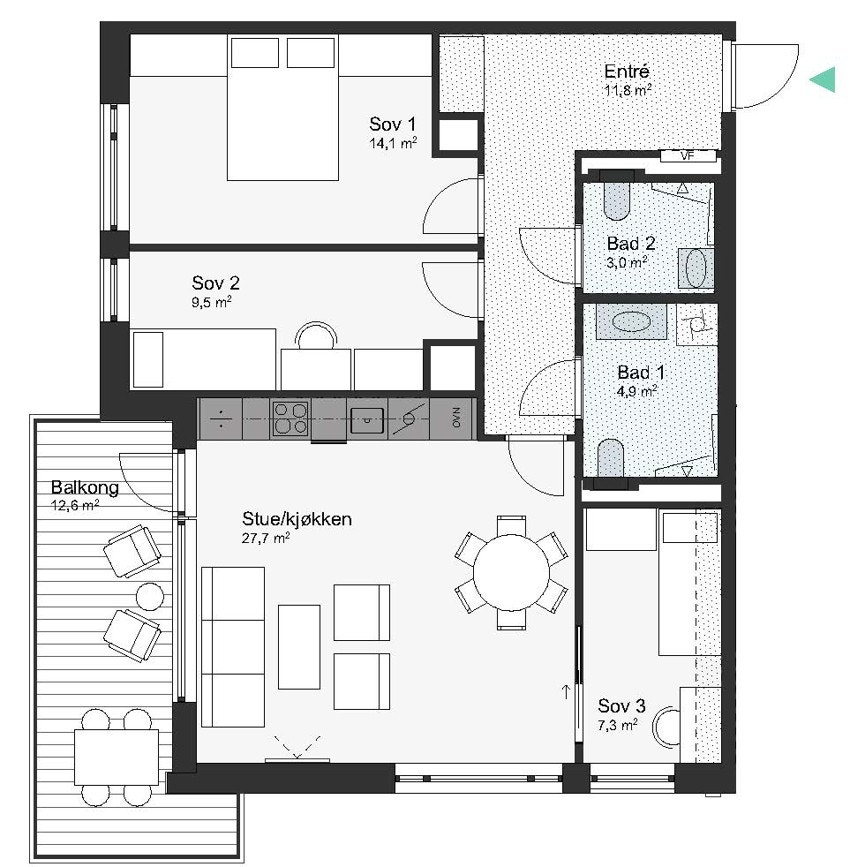 A71-4-803 Leilighet 4-803 Galleribilde