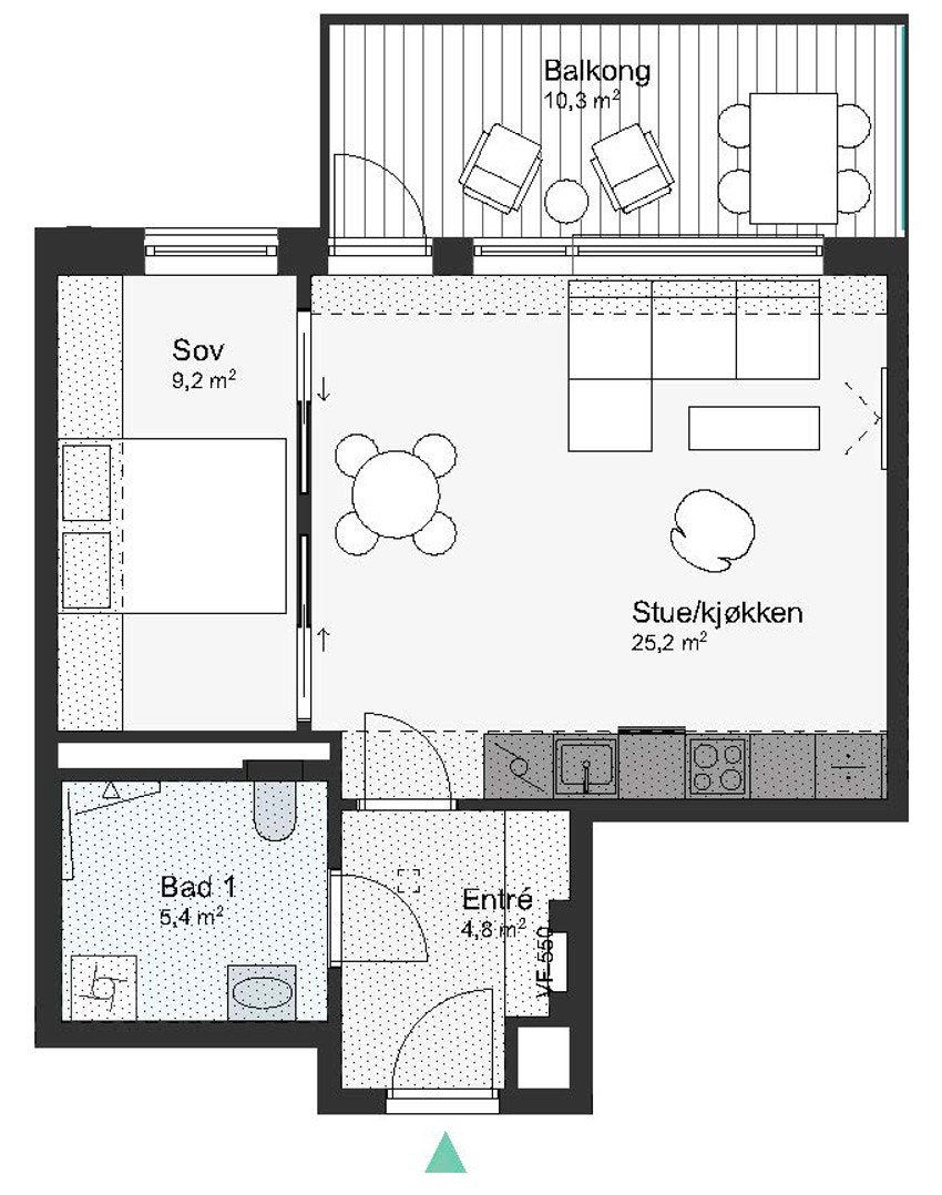 A71-3-708 Leilighet 3-708 Galleribilde