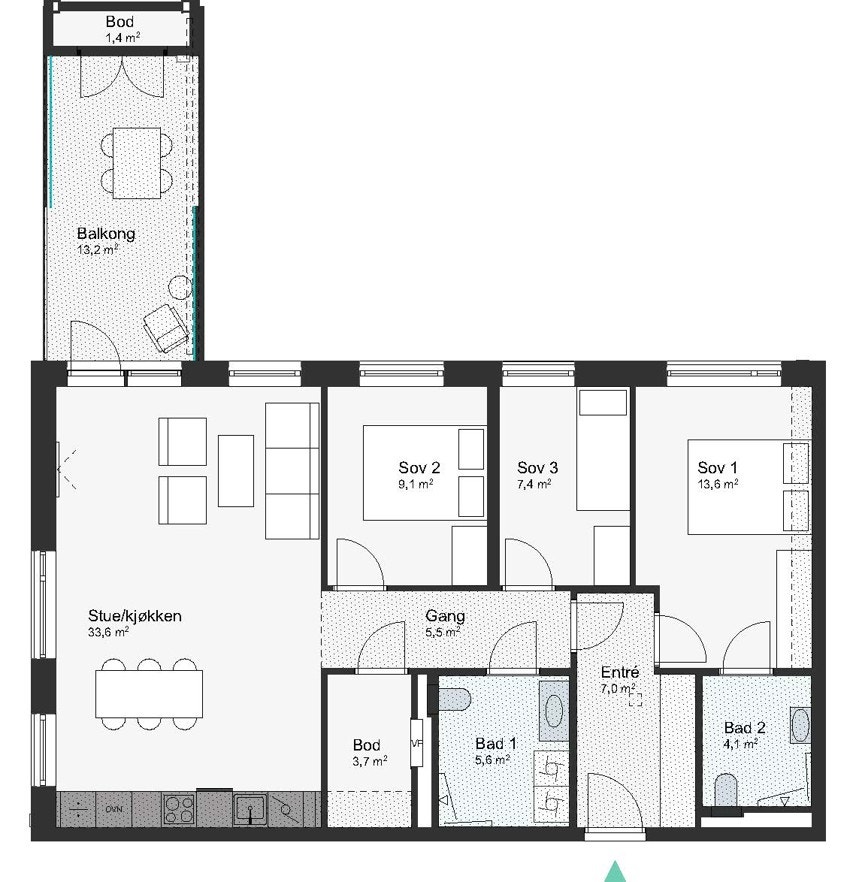 A71-3-706 Leilighet 3-706 Galleribilde