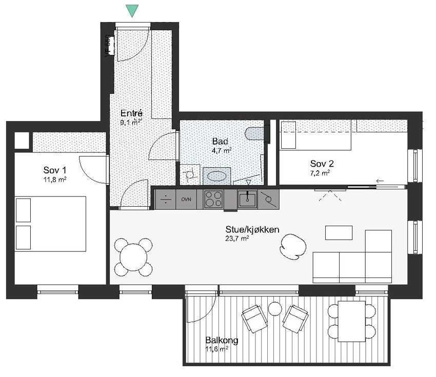 A71-3-501 Leilighet 3-501 Galleribilde