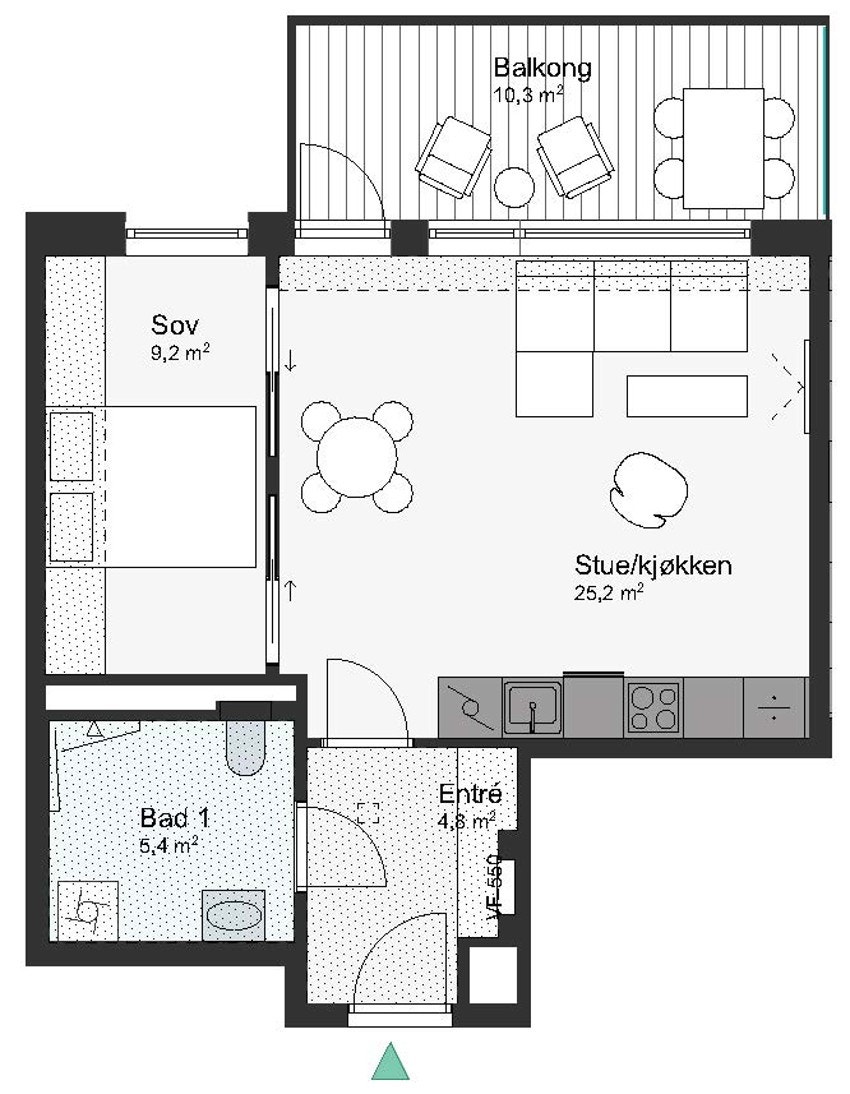A71-3-608 Leilighet 3-608 Galleribilde