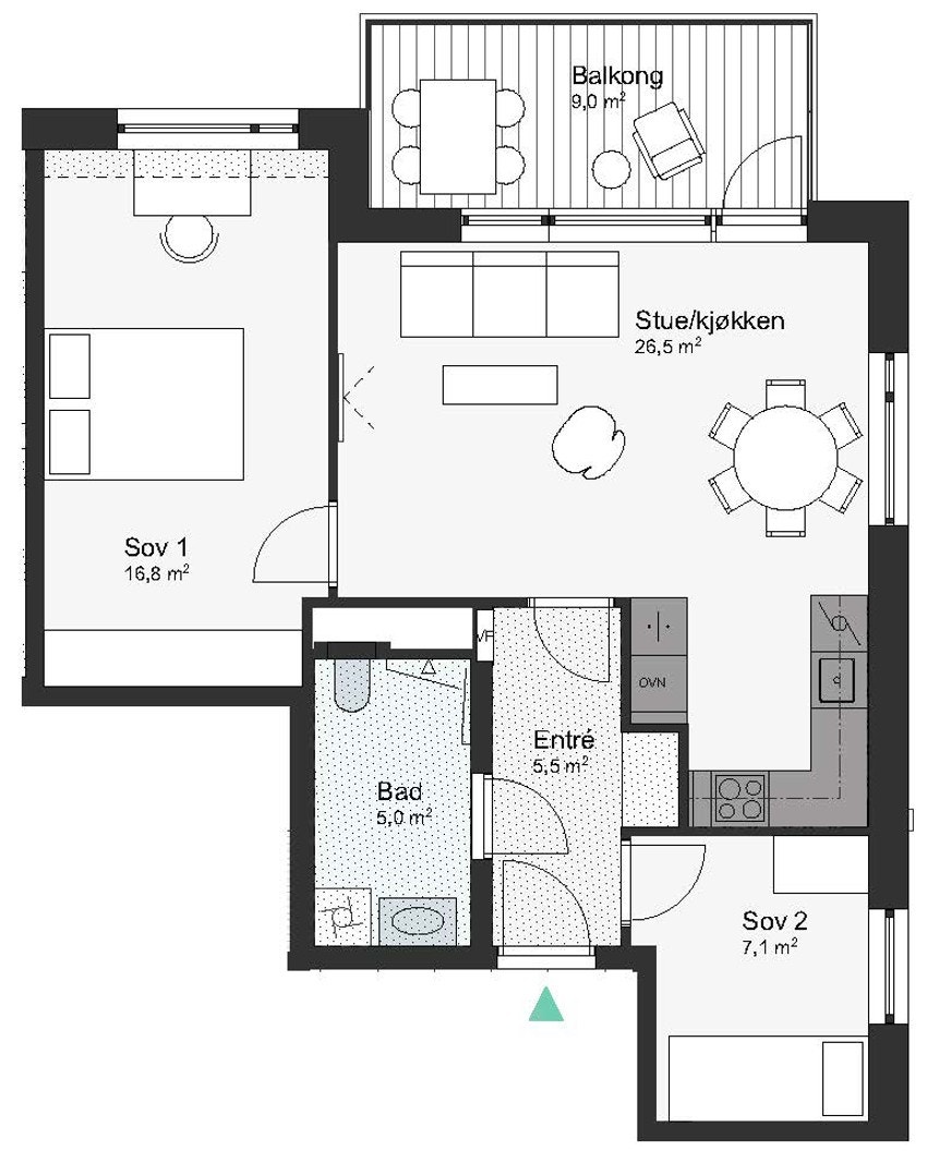 A71-4-705 Leilighet 4-705 Galleribilde