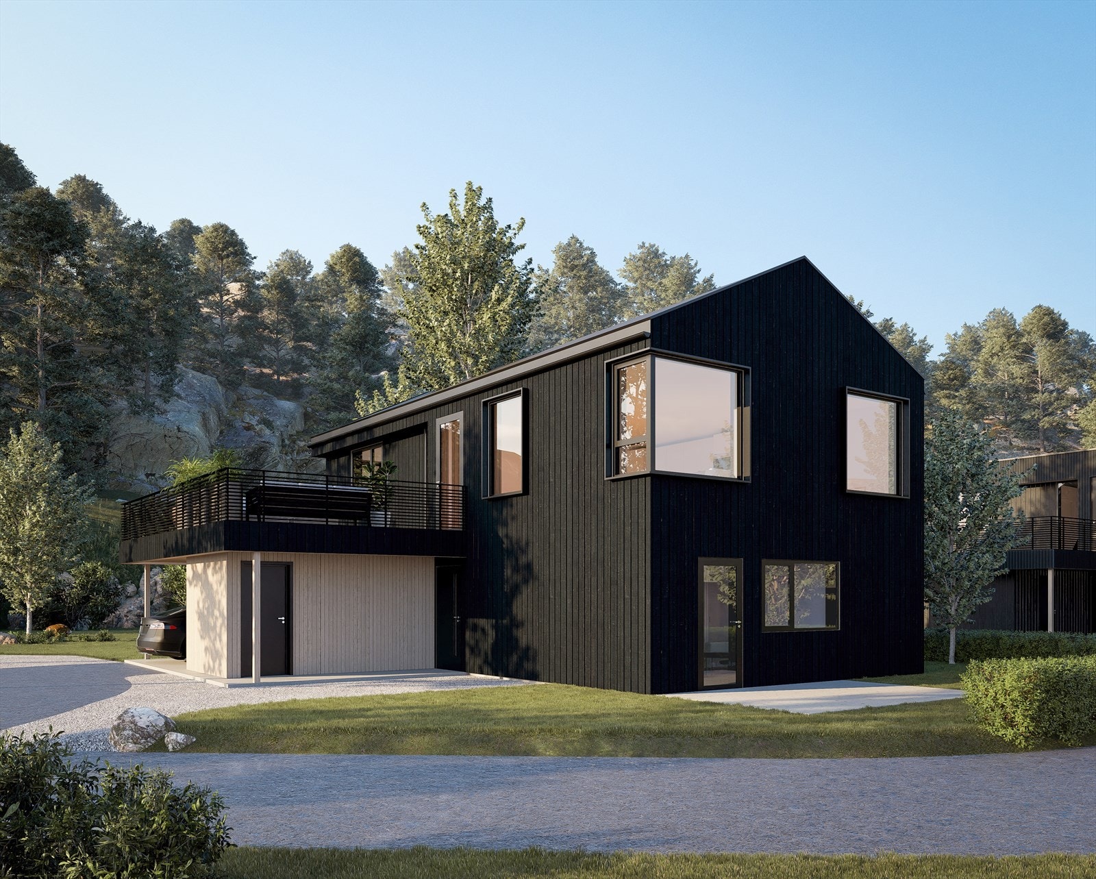 Moderne enebolig i Landebukta Galleribilde