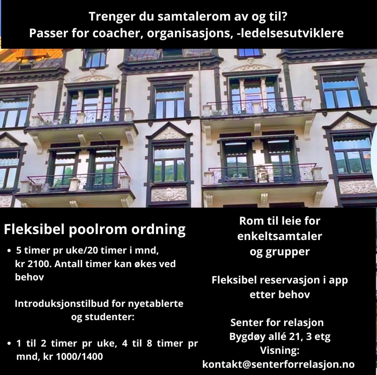 Flott bygård i Bygdøyallé Galleribilde